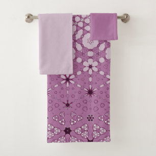 Muster der floralen Metamorphose Badhandtuch Set