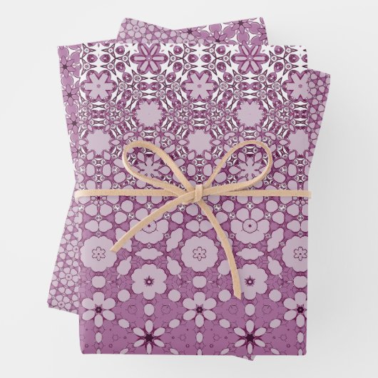 Muster der floralen Metamorphose Geschenkpapier Set (Beispiel)