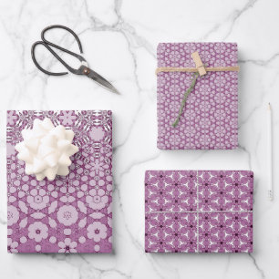 Muster der floralen Metamorphose Geschenkpapier Set