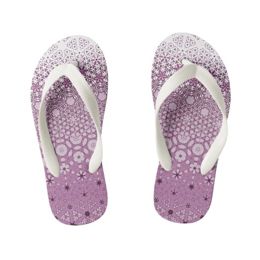 Muster der floralen Metamorphose Kinderbadesandalen (Fußbett)