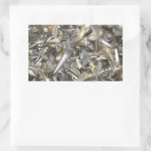 Muster der fossilen Haie Rechteckiger Aufkleber (Tasche)