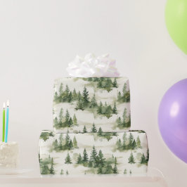 Muster der französischen Toilbaumen Geschenkpapier