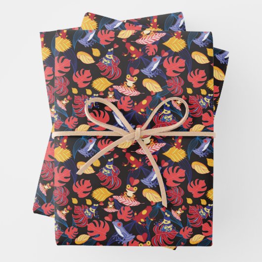 Muster der Frösche Geschenkpapier Set (Beispiel)