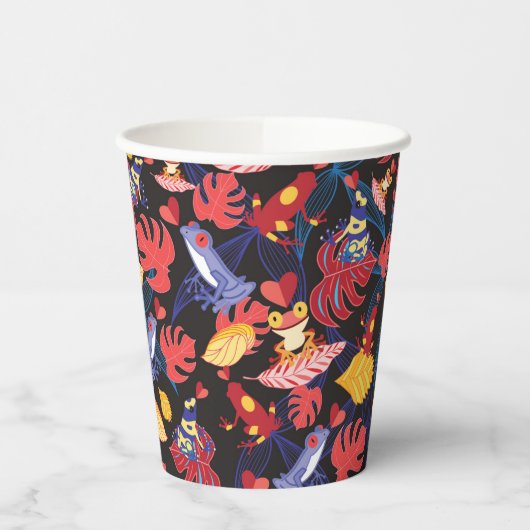 Muster der Frösche Pappbecher (Links)