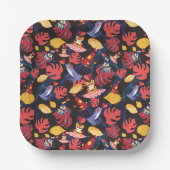 Muster der Frösche Pappteller (Vorderseite)