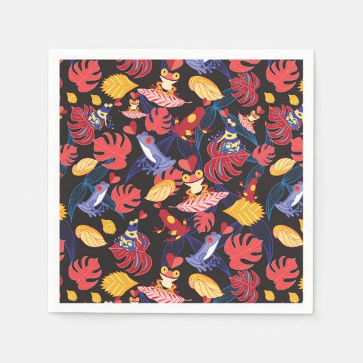 Muster der Frösche Serviette (Vorderseite)