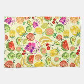 Muster der Fruchtdoodle Geschirrtuch (Horizontal)