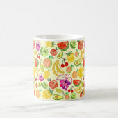 Muster der Fruchtdoodle Kaffeetasse (Mittel)