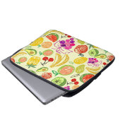 Muster der Fruchtdoodle Laptopschutzhülle (Vorne Knopf)