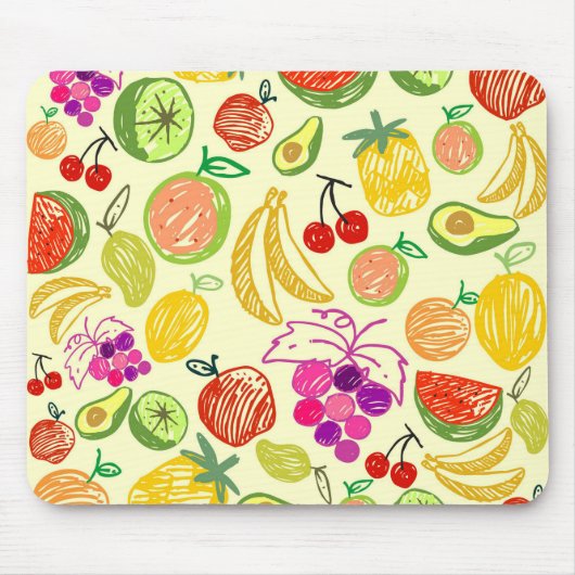 Muster der Fruchtdoodle Mousepad (Vorne)