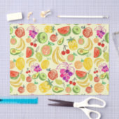 Muster der Fruchtdoodle Seidenpapier (Handwerk)