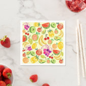 Muster der Fruchtdoodle Serviette (Beispiel)