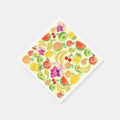 Muster der Fruchtdoodle Serviette (Ecke)