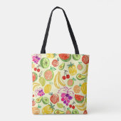 Muster der Fruchtdoodle Tasche (Rückseite)