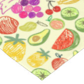 Muster der Fruchtdoodle Tischdecke (Schrägansicht)