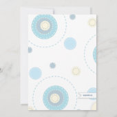 Muster der Fun Twin Boy Baby Dusche Einladung (Rückseite)