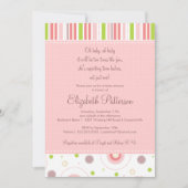 Muster der Fun Twin Girl Shower Einladung (Vorderseite)