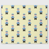 Muster der Funny Police Geschenkpapier (Flach)