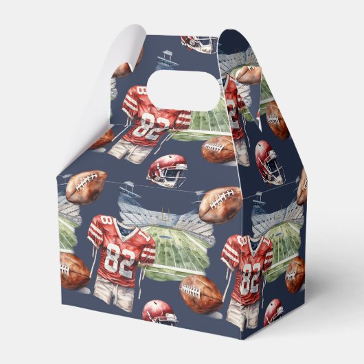 Muster der Fußballausrüstung Geschenkschachtel (Rückseite)