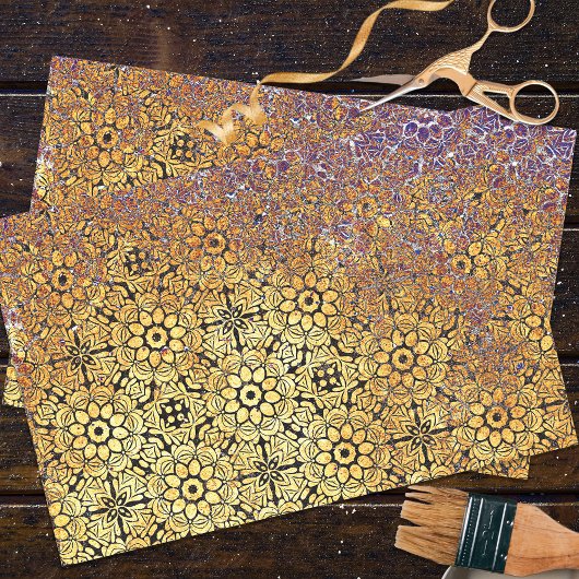 Muster der gedrehten geometrischen Damaskus Seidenpapier