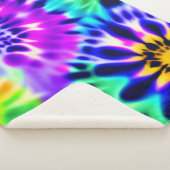 Muster der gefärbte Krawatte wirbeln Sherpadecke (3/4)