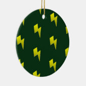 Muster der gelben Blitzschrauben Keramik Ornament (Rechts)