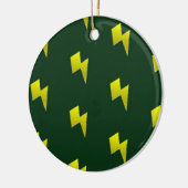 Muster der gelben Blitzschrauben Keramik Ornament (Links)