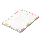 Muster der gelben orangefarbenen Wasserfarben Notizblock (Rotiert)