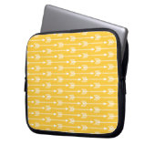 Muster der gelben Pfeile Laptopschutzhülle (Vorderseite Links)