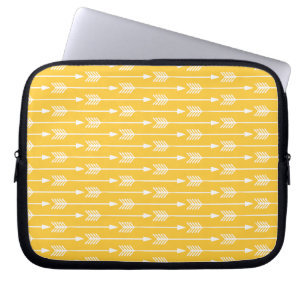 Muster der gelben Pfeile Laptopschutzhülle
