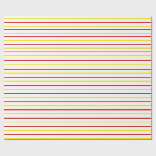 Muster der gelben roten Streifen Geschenkpapier (Flach)