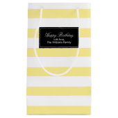 Muster der gelben Streifen Kleine Geschenktüte (Vorderseite)