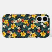 Muster der gelben tropischen Blume Case-Mate iPhone Hülle (Rückseite (Horizontal))