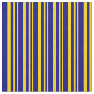Muster der gelben und blauen Linien Stoff