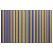 Muster der gelben und blauen Linien Stoff (Fat Quarter (45,7 x 55,9 cm))