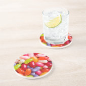 Muster der Geleebonbons Getränkeuntersetzer (Seite)