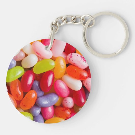Muster der Geleebonbons Schlüsselanhänger (Rückseite)