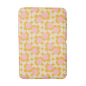 Muster der geometrischen Blume des Mittelkreises Badematte (Vorderseite Vertikal)