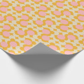 Muster der geometrischen Blume des Mittelkreises Geschenkpapier (Ecke)