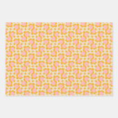 Muster der geometrischen Blume des Mittelkreises Geschenkpapier Set (Vorderseite)