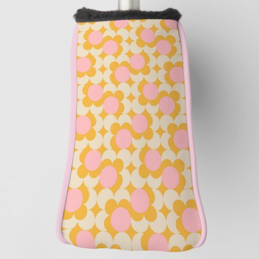 Muster der geometrischen Blume des Mittelkreises Golf Headcover (Rotieren 90)