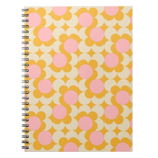 Muster der geometrischen Blume des Mittelkreises Notizblock (Vorderseite)