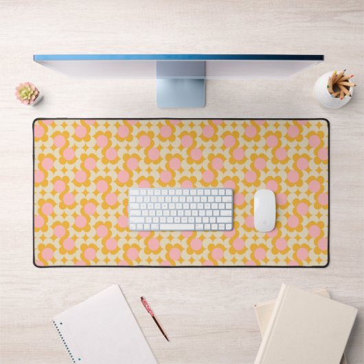 Muster der geometrischen Blume des Mittelkreises Schreibtischunterlage (Büro 1)