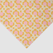 Muster der geometrischen Blume des Mittelkreises Seidenpapier (Ausschnitt)