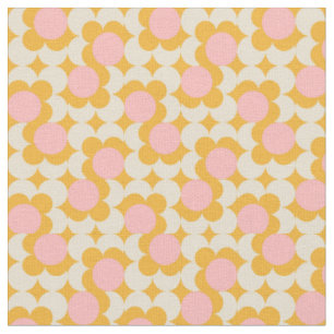 Muster der geometrischen Blume des Mittelkreises Stoff