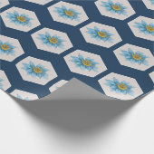 Muster der geometrischen Blume Geschenkpapier (Ecke)