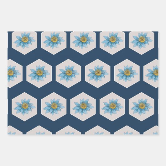 Muster der geometrischen Blume Geschenkpapier Set (Vorderseite 2)