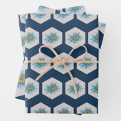 Muster der geometrischen Blume Geschenkpapier Set (Beispiel)