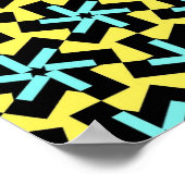 Muster der geometrischen Blume Poster (Ecke)