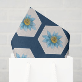 Muster der geometrischen Blume Seidenpapier
